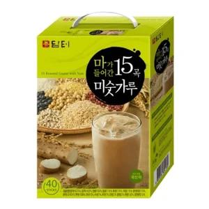 담터 마가 들어간 15곡 미숫가루 40T/더고소한미숫가루/미숫가루스틱/국산미숫가루