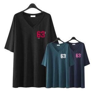 에스티아 2191 63 브이넥 티셔츠 빅사이즈