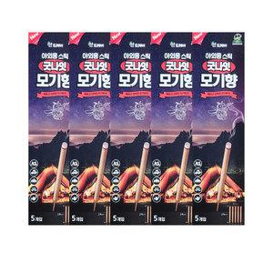 산도깨비 스틱 모기향 5개입 5개 캠핑용 야외 모기약 막대 피우는 낚시용