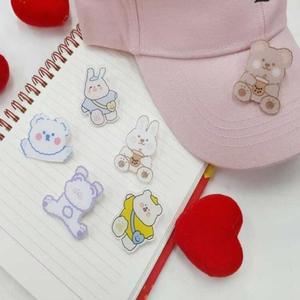 [LF2NMQ42_56]데일리 캐릭터브로치 아크릴 패션 뱃지