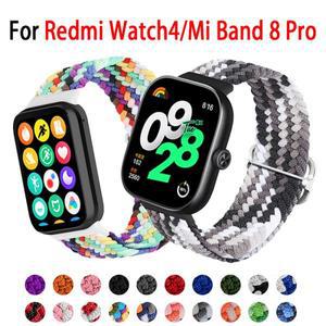 Xiaomi Redmi Watch 4/Mi Band 8 Pro 용 나일론 스트랩 Smartwatch 손목 조절 식 밴드 스포츠 시계
