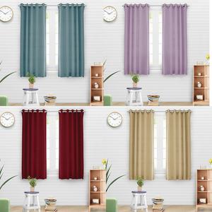 아일렛 3중직 암막 창문 커튼 135x170cm 2장 SET 끈 커텐 형 레일 봉 용