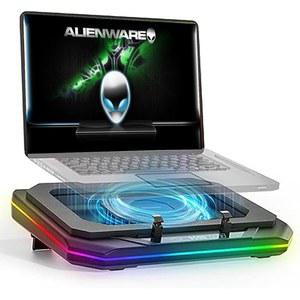 Dell Alienware Aurora 16 16X M16 X16 R1 R2 16인치 게이밍 노트북용 쿨링 패드, 강력한 터보 팬을 갖춘 쿨러, 가변 속도, 6 RGB 라이트 모드, 터치 스타트브, LCD 화면