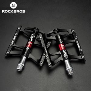-산악 자전거 자전거 페달 사이클링 초경량 알루미늄 합금 4 베어링 MTB 페달 플랫 BMX