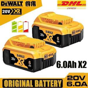 DeWalt DCB184 DCB181 DCB182 DCB200 20V 5A 18Volt 20v 배터리 용 100% 오리지널 20V 6000mAh 최대 배