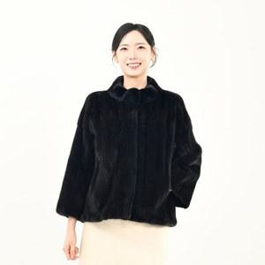 우진모피(WJ) 코펜하겐 퍼 휘메일 다크그레이 밍크코트 국내생산 본사직영