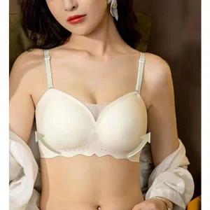 [셀러허브]노와이어 뽕브라 브라렛 빅사이즈브라 오프숄더 푸쉬업 볼륨업 심리스 (S28810798)