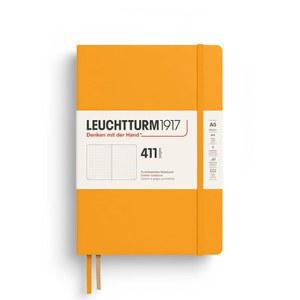 [미국배송] LEUCHTTURM1917 372925 노트북 411 미디엄 (A5) 하드커버 페이지 번호 매기기 떠오르는 태양 점선 더 많은 생각 아이디어 기억