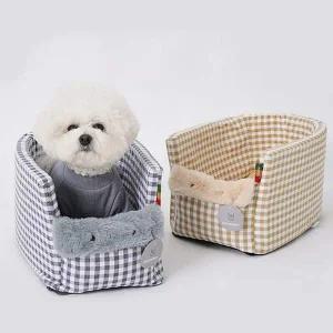 [콩심팥심]반려동물 애견 차량 카시트 강아지 고양이 이동가방 콘솔시트