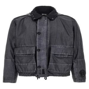 C.P. COMPANY 고글 패치 후드 나일론 자켓
