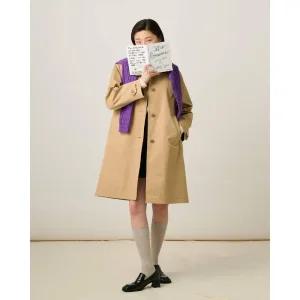매장판 빈폴 레이디스 코튼 롱 맥 코트 - 베이지(BF523TC01A) 133558