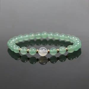 오행팔찌 음양오행 목기운보충 아벤츄린 문스톤 팔찌 행운 부적 파워스톤 염주 BR-250156
