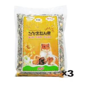 건강 혼합사료 600g X3 햄스터 다람쥐 기니피그 용품 먹이 건조