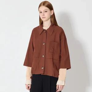 [더레노마][더레노마(renoma)] 7부소매 빅포켓자켓 (택가격 257000원)