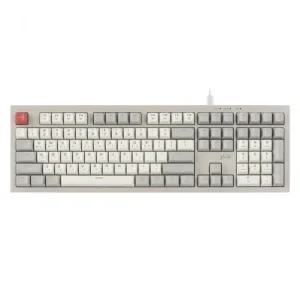 지클릭커 오피스프로 OPK50 사일런스 M RGB 무소음 방수 키보드 108 Retro Cappuccino