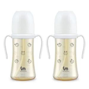 토비앤몰리 유아 물컵 빨대컵 돗바니 화이트 280ml X2 BNS