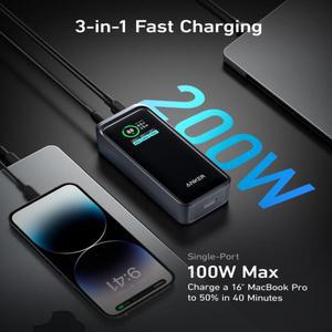 Anker Prime 735 보조베터리 20000mAh 200W 20K 휴대용 충전기 휴대용 보조베터리 대용량 20000mAh 배터리