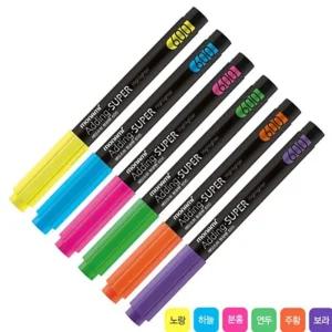 모나미 에딩 형광펜 4.0mm 노랑 12개입