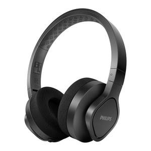 [미국배송] 필립스 A4216 무선 헤드폰 강력한 베이스 사운드 40MM 드라이버 35시간 배터리 고속 충전 230G 경량 세탁/냉각 이어컵 IP55 블랙