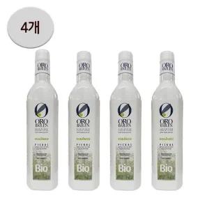 [오로바일렌] 엑스트라버진 올리브오일 바이오 피쿠알 500ml 4개 -SDL-