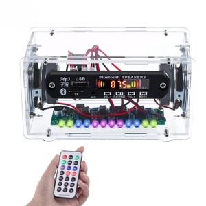 DS A9 DIY 스테레오 플레이어 FM ELECTRONIT 납땜 음악 3W 라디오 BLUETOOTH 표시 스피커 연습 호환 스펙트럼 키트