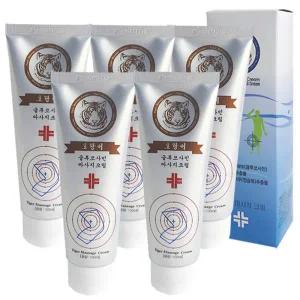 호랑이크림 100ml X 5개 글루코사민크림 마사지크림 멘톨 함유