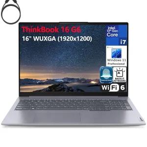 Lenovo ThinkBook 16 G6 16인치 FHD+ 노트북 컴퓨터 13세대 인텔 14코어 i7-13700H 32GB DDR5 RAM 1TB PCIe