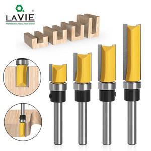 LAVIE 1PC 6mm 생크 패턴 플러시 트림 비트 베링 힌지가있는 MC09061 트리머 Mortising 커터 우드 라우터 스트레이트