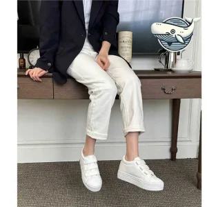 여성 데일리 편안한 찍찍이 운동화 심플한 캔버스운동화 캔버스화 단화운동화 여성단화