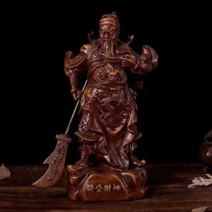 관운 키밍 재물신 관우상 장식품 행운신 삼국지 조각상