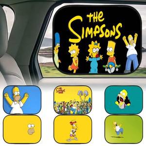 T-The Simpsons 1팩 자동차 측면 창 차양 단열 정적 흡수 태양 방벽 드라이버 그늘 인테리어