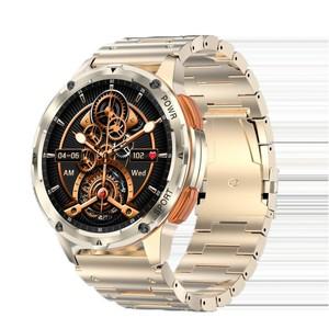 패션 amoled 스마트 시계 AK59  BT 통화 400mah 대형 배터리 고무 금속 스트랩 여성 스포츠 smartwatch