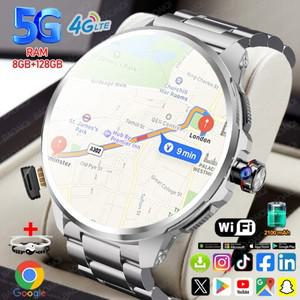 5G/4G 풀 네트워크 스마트워치 1.95인치 720x720 대화면 HD 화상 통화 8GB+128GB RAM 구글 플레이 WIFI GPS