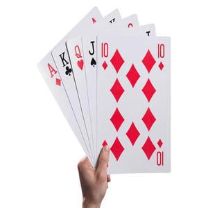 대형 슈퍼 점보 포커 카드 놀이 4x 더 큰 여행 카니발 웨딩 생일 파티는 Juego De Mesa Familiar을 선호합