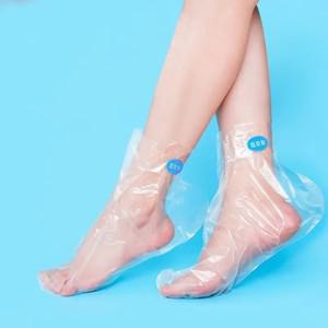 100Pcs 투명 일회용 발 가방 해독 스파 커버 PE 플라스틱 피트 필름 감염 방지 갈라진 관리 페디큐어 도구