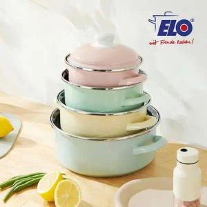 [NS홈쇼핑]ELO 고메파스텔 법랑 4종세트 / 법랑냄비 / 독일코팅냄비[35503636]