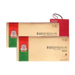 정관장 홍삼진고 데일리스틱 30포 2박스 쇼핑백