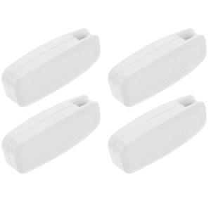 버티칼블라인드 4pcs 커튼 핸들 수직 블라인드 코드 엔드 플라스틱 장식 경량 쉬운 설치 소프트 코너 실용적인 사용
