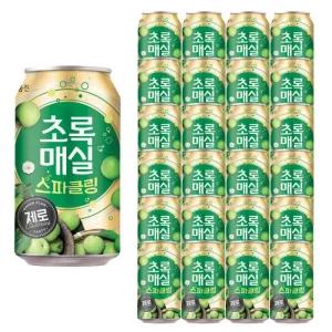 웅진 초록매실 스파클링 제로 350ml 24캔