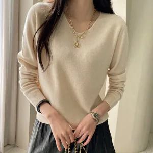 [모니카룸] (44~77)(빅사이즈)캐시 브이 니트