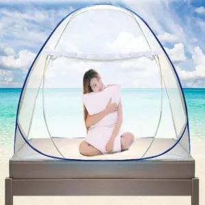 원터치 모기장 침대 대형 캠 텐트 방충망 범퍼 모기장텐트 자석방충망 침대모기장