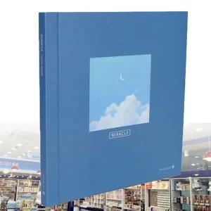 [셀러에이드]사진 웨딩 인생네컷앨범 슬림접착앨범 13매 네이비 일상기록 커플
