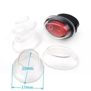 10pcs 로커 스위치 투명 먼지 10x15/21x15/31x23mm 미니 푸시 방수 캡 직경 16/23mm