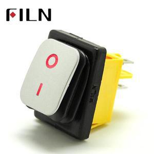 On Off 30A/250V 헤비 듀티 4 핀 t85 밀폐형 방수 로커 스위치 led 실버 페인팅