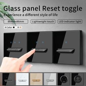 유럽 LED 패널 벽 스위치 16A 전원 소켓 R 가정용 로커