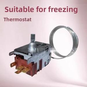 Danfoss 4핀 냉장고 온도 조절기 077B6208 상업용 단일 도어 이중 스위치