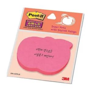3M 모양 포스트 SN-에플(사과) 사무용품 포스트 메모지 모양포스트 쪽지