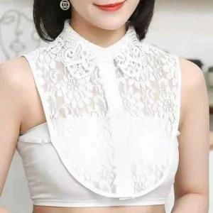 페이크카라 인기 레이스 여성 셔츠 감성 레이스카라 레이어드카라 페이크넥카라 목카라