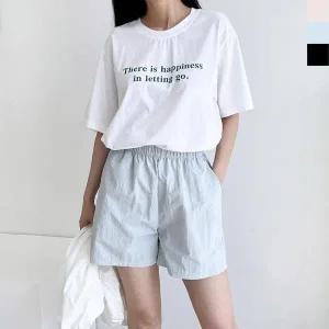 [하프클럽/]휴가 3부팬츠 여름 여름반바지 신상 밴딩바지 면바지