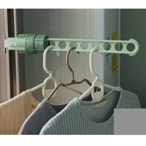 고품질 1개 그린 클램프형 8구 창틀 간이 빨래 건조대 옷걸이 (WC974AE)